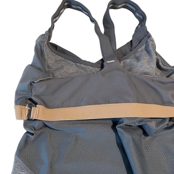 Lululemon Athletica Gray Adjustable Bra Side Detail Tank Top Size 4 - Picture 7 of 13